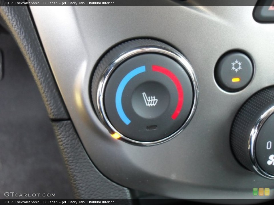 Jet Black/Dark Titanium Interior Controls for the 2012 Chevrolet Sonic LTZ Sedan #55008404