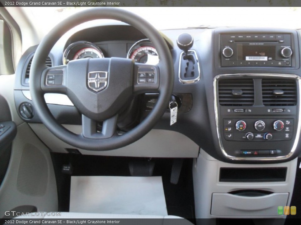 Black/Light Graystone Interior Dashboard for the 2012 Dodge Grand Caravan SE #55009589
