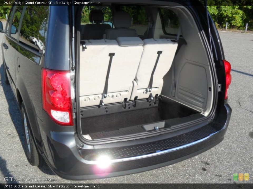 Black/Light Graystone Interior Trunk for the 2012 Dodge Grand Caravan SE #55009616