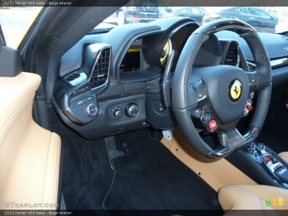 Beige Interior Steering Wheel for the 2011 Ferrari 458 Italia #55010561