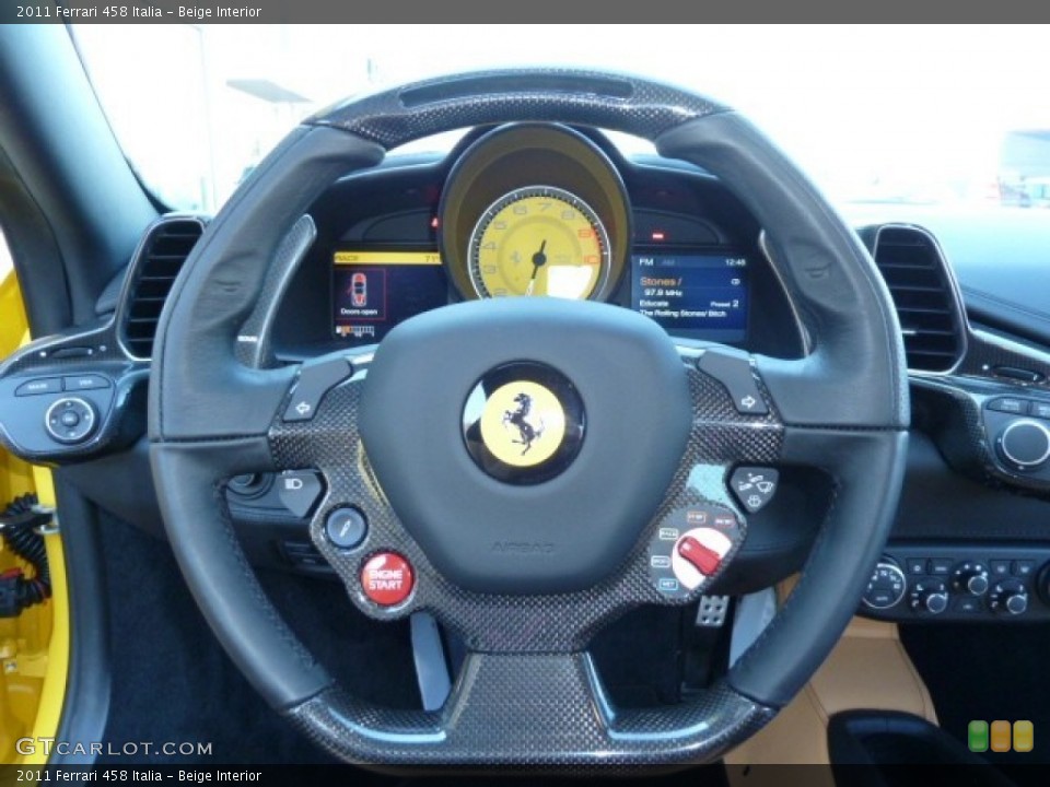Beige Interior Steering Wheel for the 2011 Ferrari 458 Italia #55010624