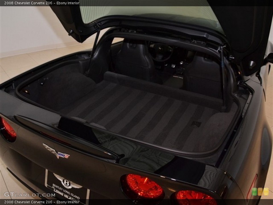 Ebony Interior Trunk for the 2008 Chevrolet Corvette Z06 #55011095
