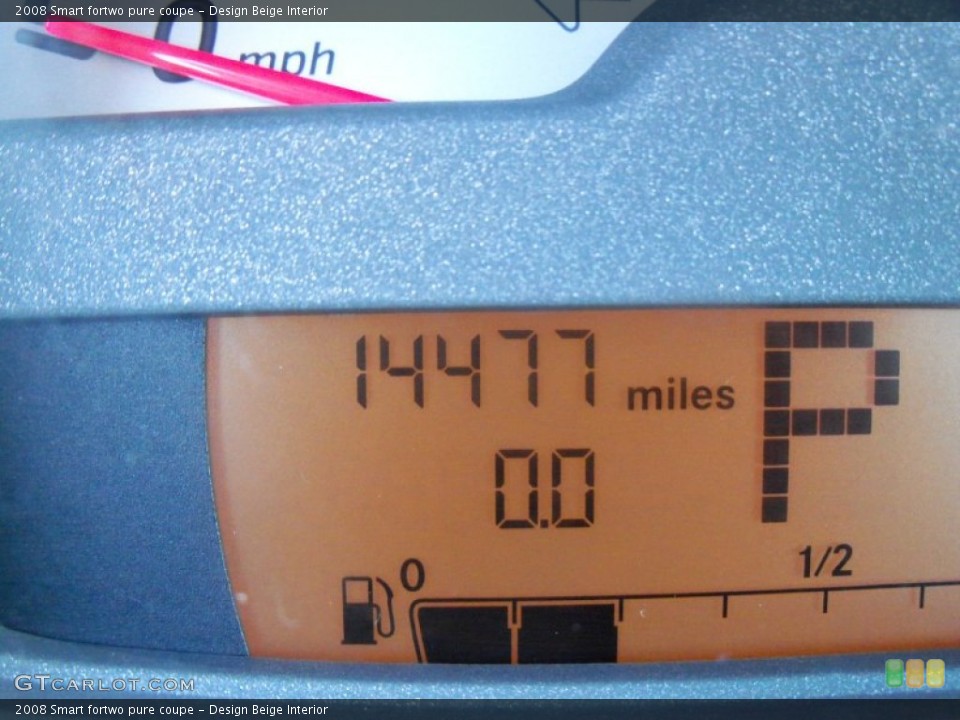 Design Beige Interior Gauges for the 2008 Smart fortwo pure coupe #55012124