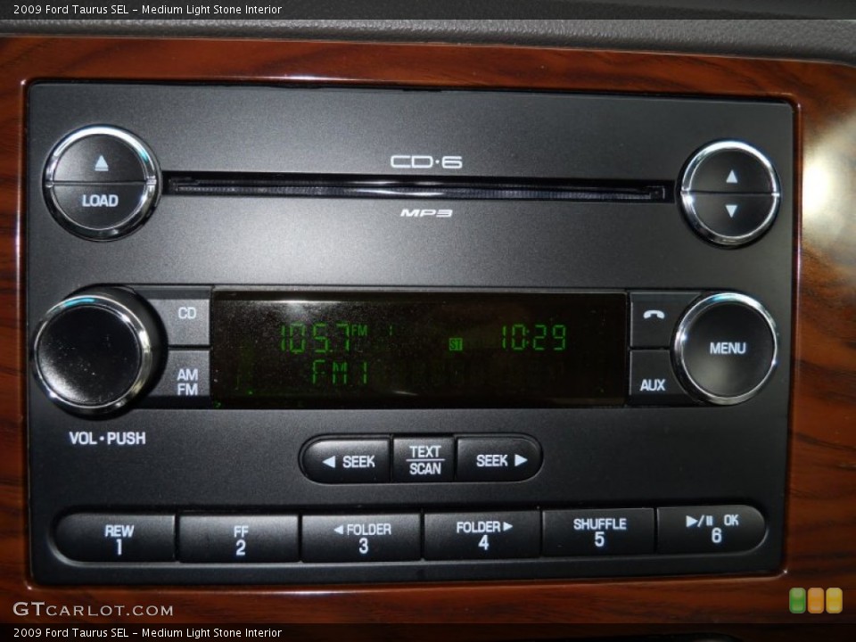 Medium Light Stone Interior Audio System for the 2009 Ford Taurus SEL #55012296