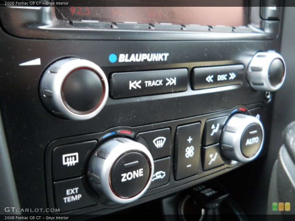 Onyx Interior Controls for the 2008 Pontiac G8 GT #55012755