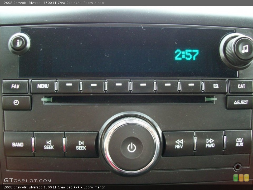 Ebony Interior Audio System for the 2008 Chevrolet Silverado 1500 LT Crew Cab 4x4 #55015856