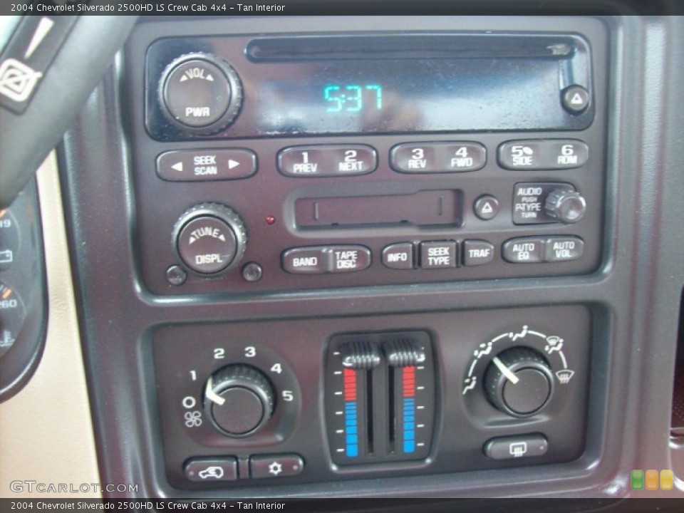 Tan Interior Audio System for the 2004 Chevrolet Silverado 2500HD LS Crew Cab 4x4 #55016483