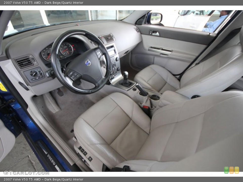 Dark Beige/Quartz Interior Photo for the 2007 Volvo V50 T5 AWD #55020193
