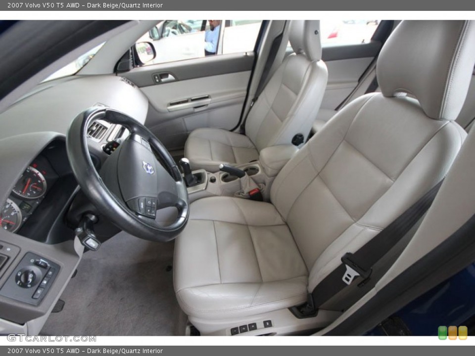 Dark Beige/Quartz Interior Photo for the 2007 Volvo V50 T5 AWD #55020201