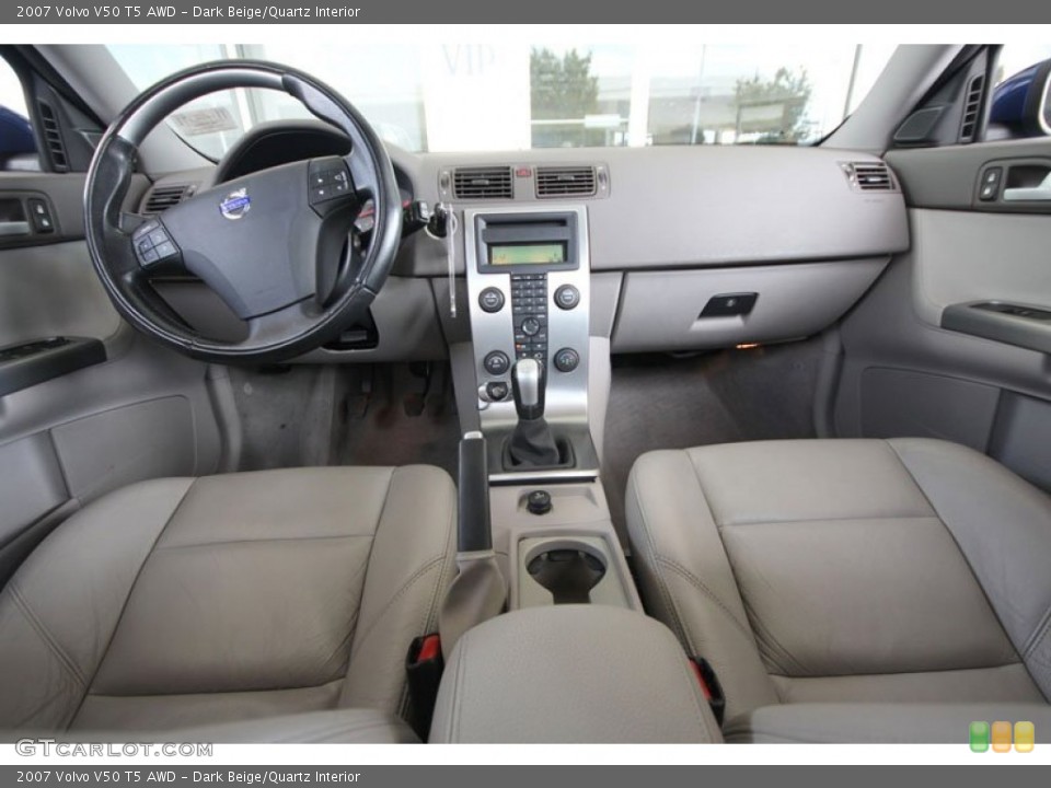 Dark Beige/Quartz Interior Dashboard for the 2007 Volvo V50 T5 AWD #55020381