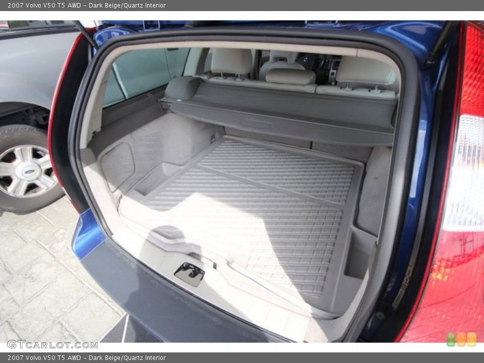 Dark Beige/Quartz Interior Trunk for the 2007 Volvo V50 T5 AWD #55020399