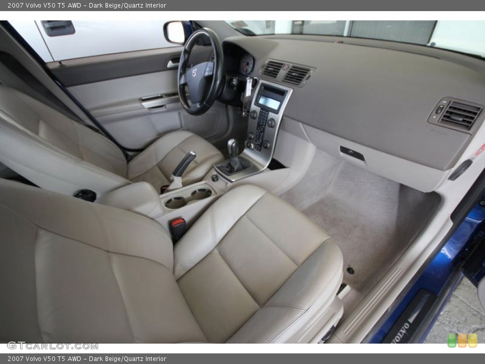 Dark Beige/Quartz Interior Dashboard for the 2007 Volvo V50 T5 AWD #55020429