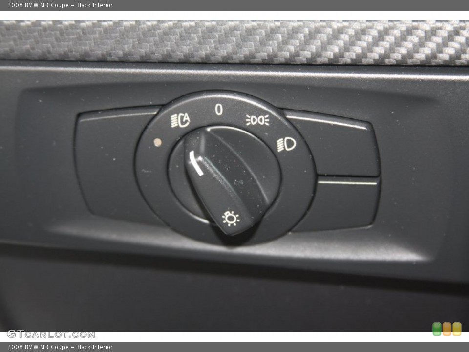 Black Interior Controls for the 2008 BMW M3 Coupe #55020789