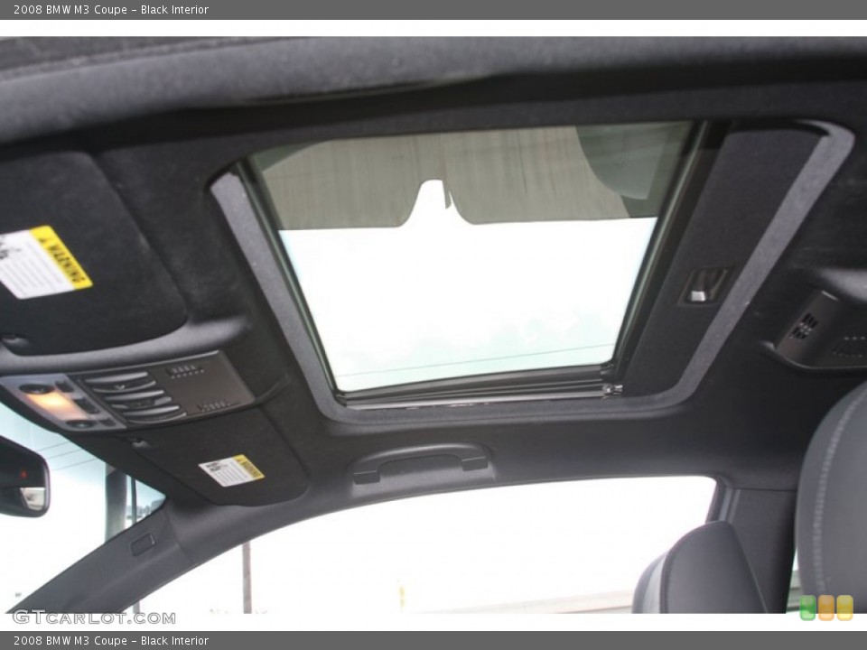 Black Interior Sunroof for the 2008 BMW M3 Coupe #55020798