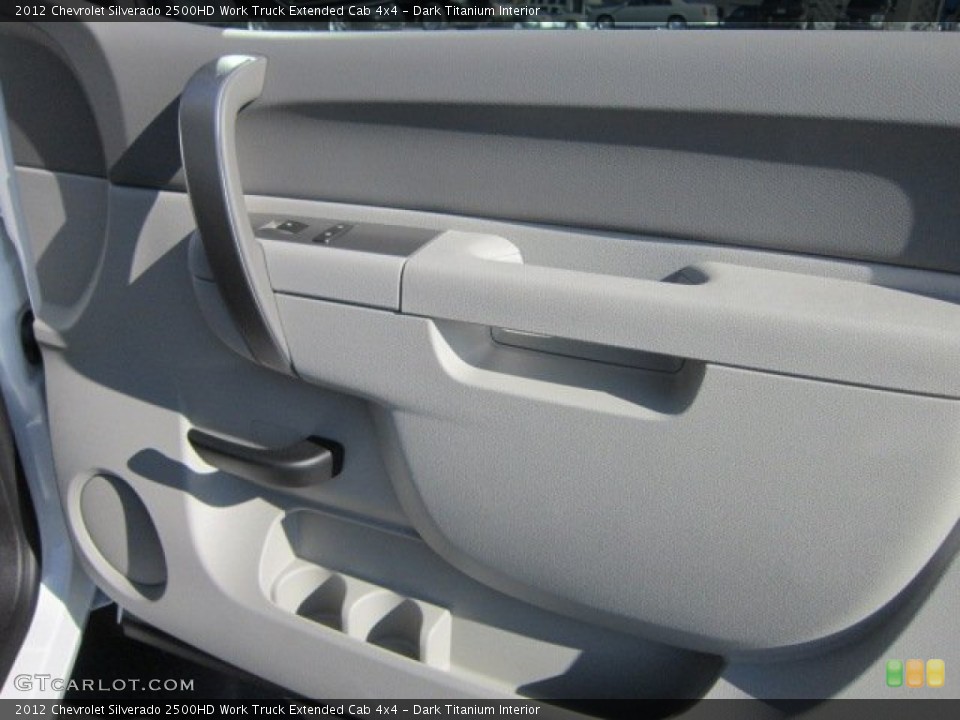 Dark Titanium Interior Door Panel for the 2012 Chevrolet Silverado 2500HD Work Truck Extended Cab 4x4 #55021353