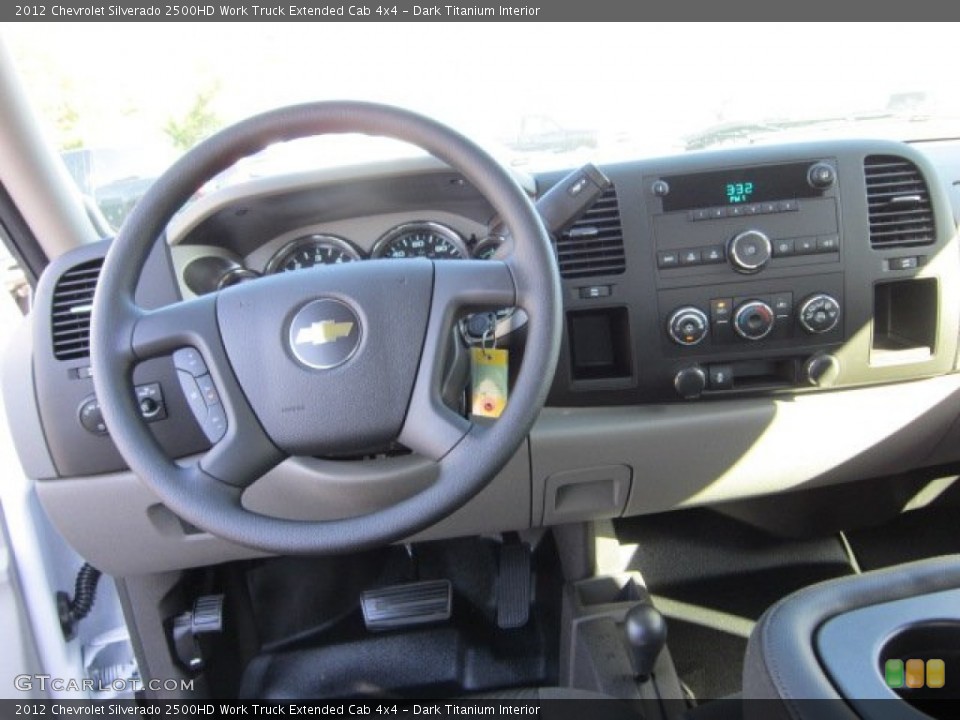 Dark Titanium Interior Dashboard for the 2012 Chevrolet Silverado 2500HD Work Truck Extended Cab 4x4 #55021387