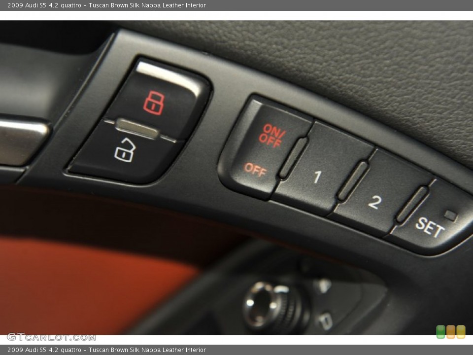 Tuscan Brown Silk Nappa Leather Interior Controls for the 2009 Audi S5 4.2 quattro #55024362