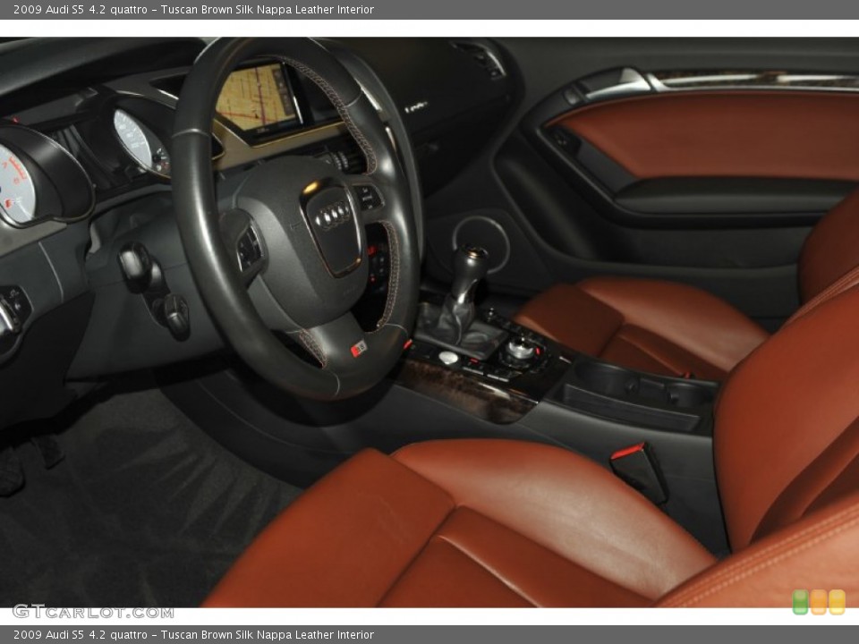 Tuscan Brown Silk Nappa Leather Interior Photo for the 2009 Audi S5 4.2 quattro #55024395