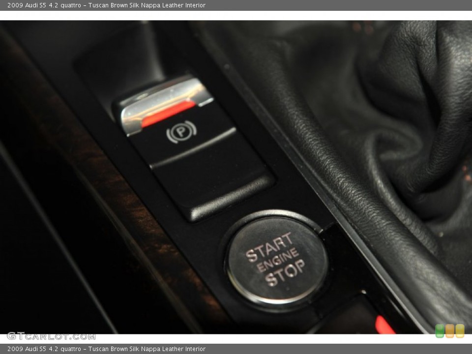 Tuscan Brown Silk Nappa Leather Interior Controls for the 2009 Audi S5 4.2 quattro #55024590