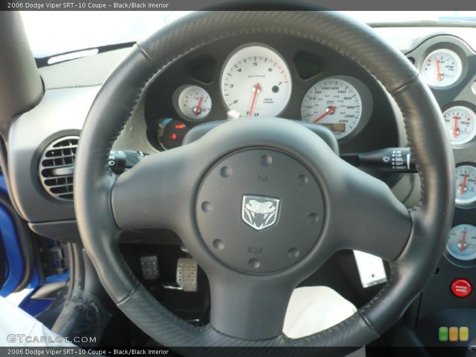 Black/Black Interior Steering Wheel for the 2006 Dodge Viper SRT-10 Coupe #55024923