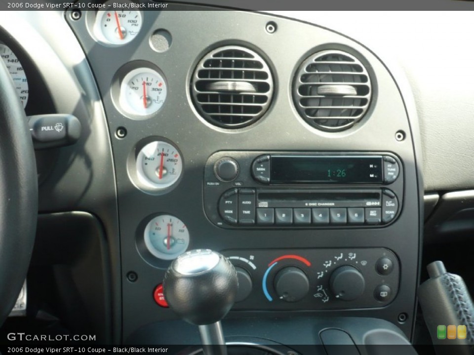 Black/Black Interior Controls for the 2006 Dodge Viper SRT-10 Coupe #55024932