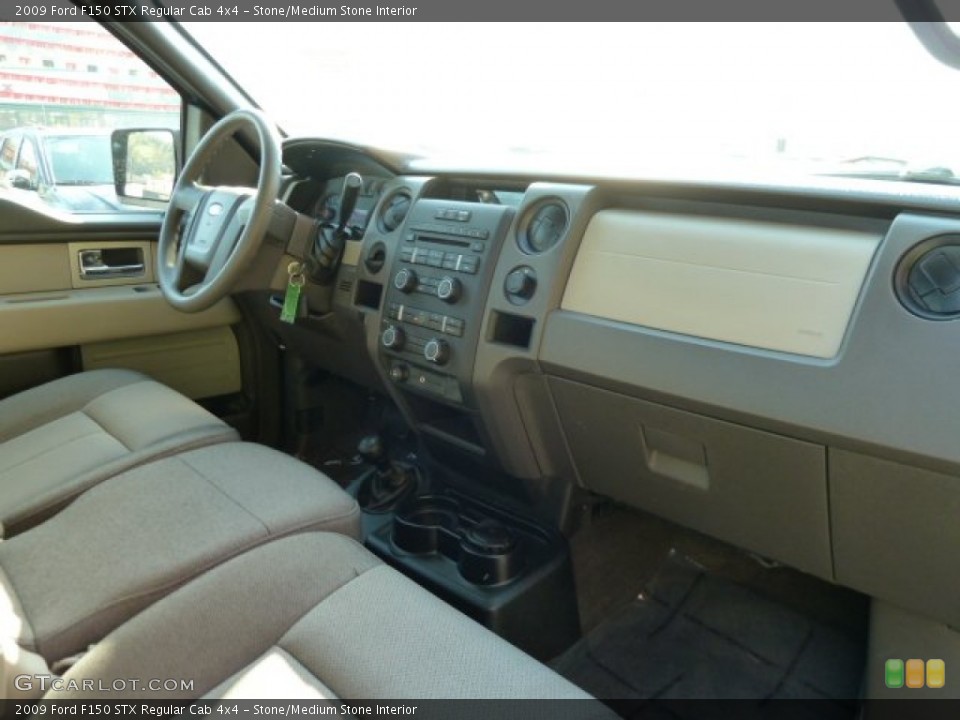 Stone/Medium Stone Interior Dashboard for the 2009 Ford F150 STX Regular Cab 4x4 #55026372