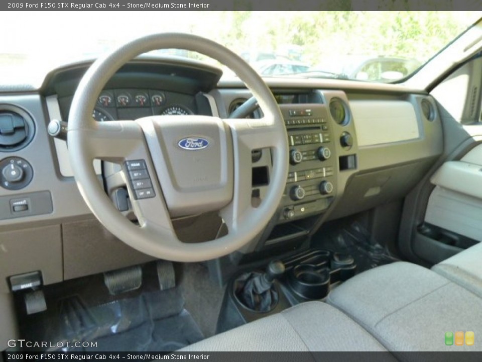 Stone/Medium Stone Interior Dashboard for the 2009 Ford F150 STX Regular Cab 4x4 #55026399