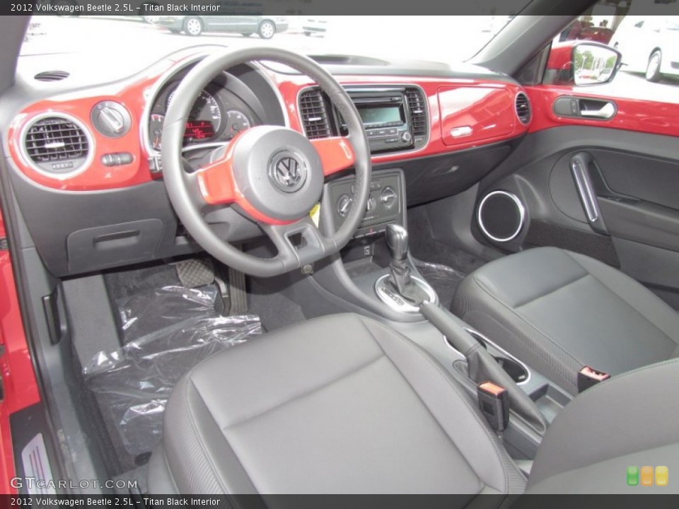 Titan Black Interior Prime Interior for the 2012 Volkswagen Beetle 2.5L #55028280