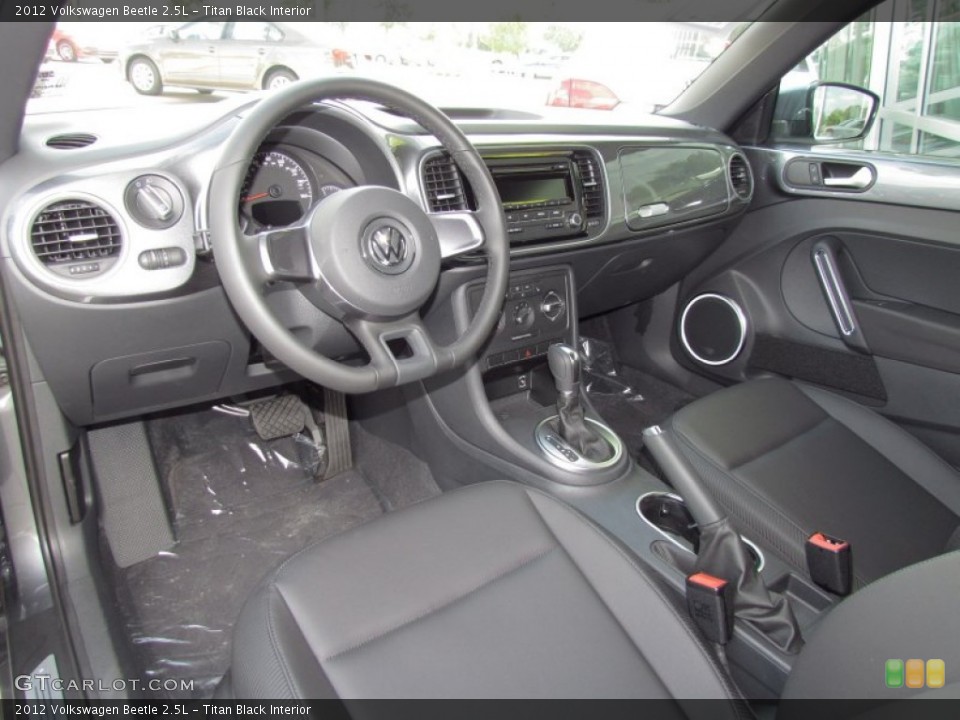 Titan Black Interior Prime Interior for the 2012 Volkswagen Beetle 2.5L #55028556