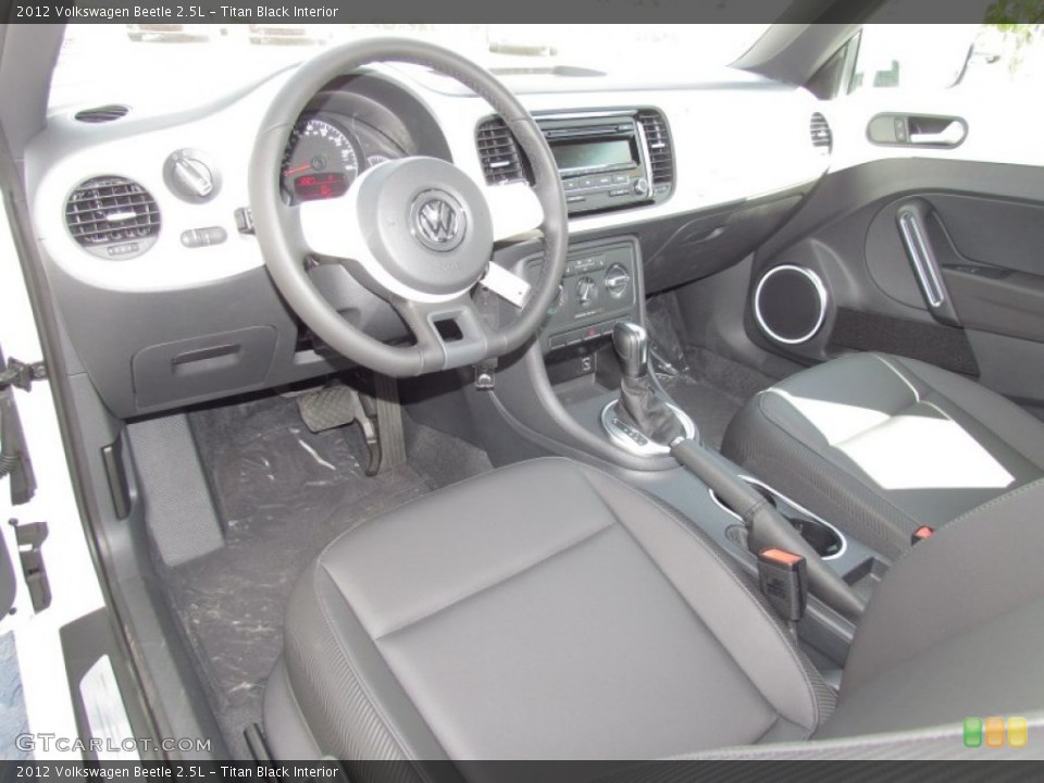 Titan Black Interior Prime Interior for the 2012 Volkswagen Beetle 2.5L #55028613