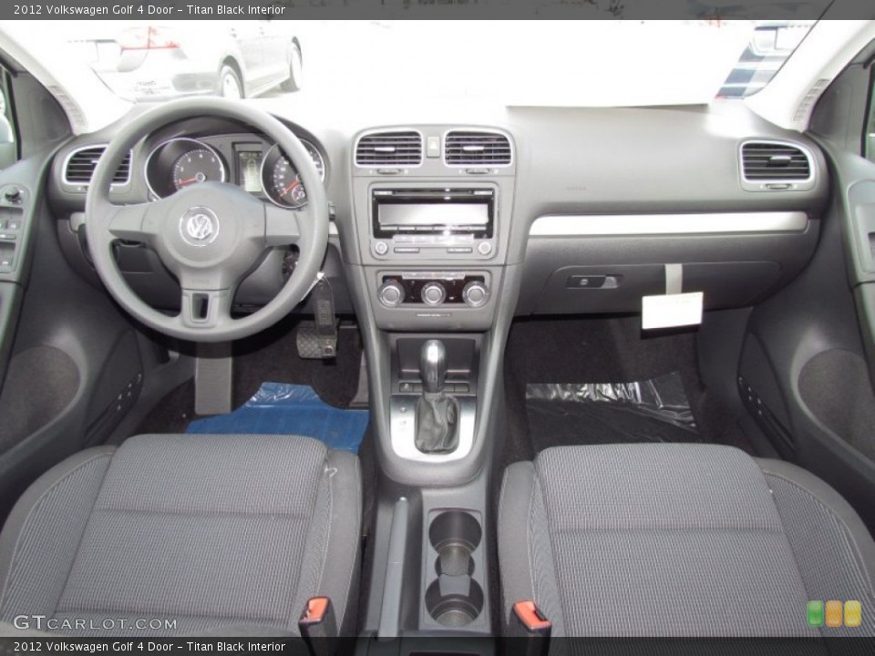Titan Black Interior Dashboard for the 2012 Volkswagen Golf 4 Door #55028670