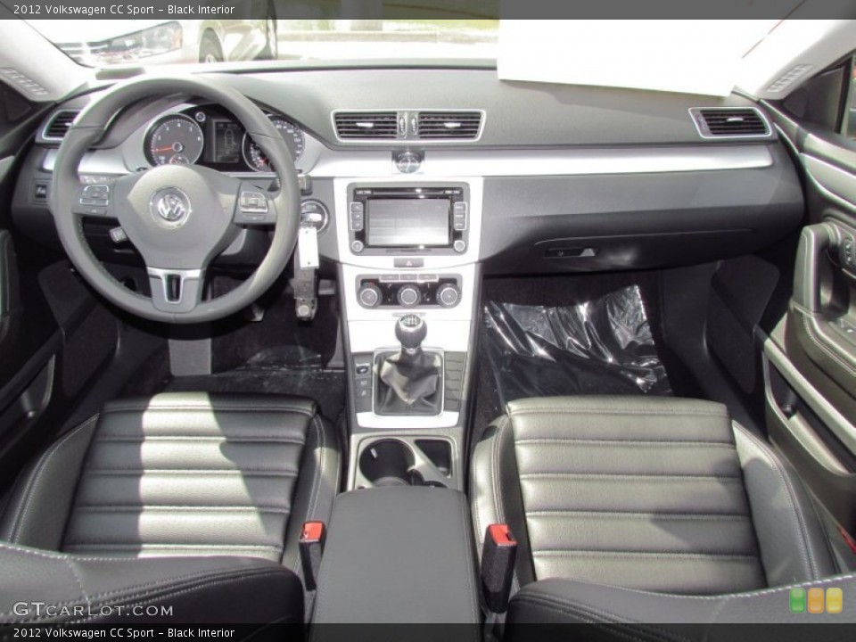 Black Interior Dashboard for the 2012 Volkswagen CC Sport #55029183