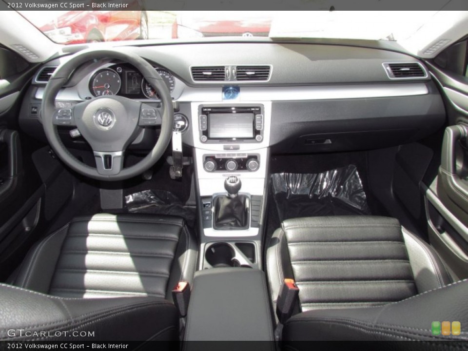Black Interior Dashboard for the 2012 Volkswagen CC Sport #55029291