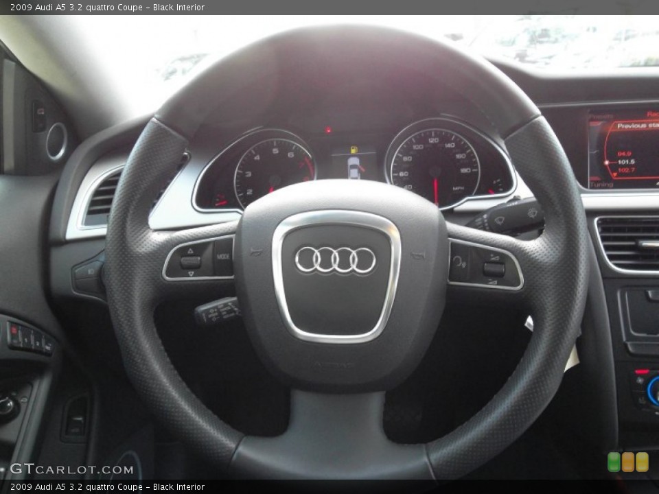 Black Interior Steering Wheel for the 2009 Audi A5 3.2 quattro Coupe #55031406