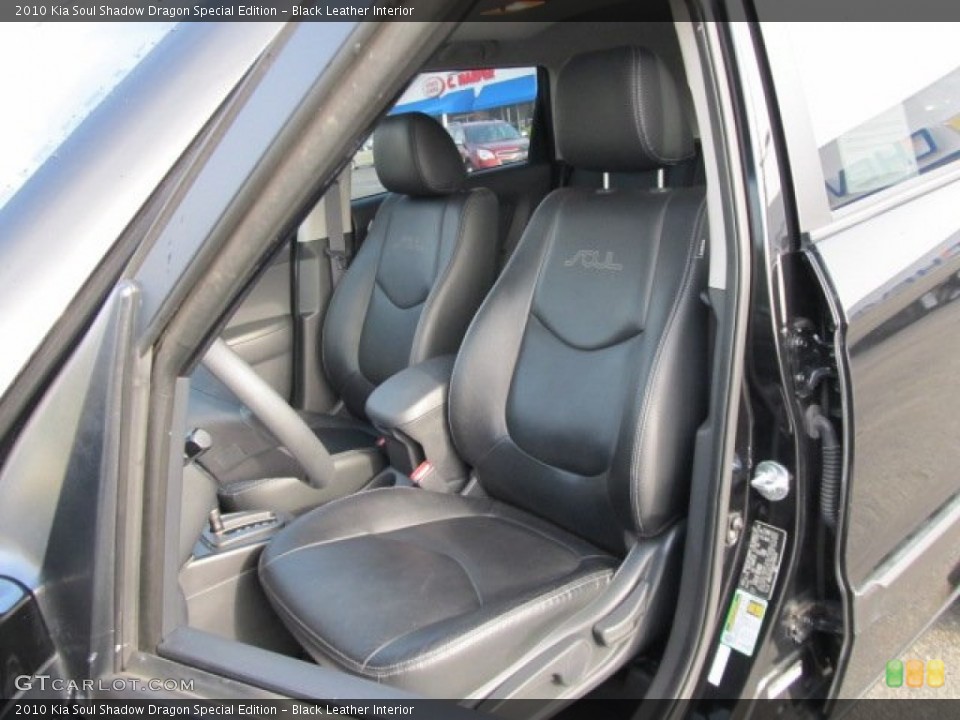 Black Leather Interior Photo for the 2010 Kia Soul Shadow Dragon Special Edition #55032522