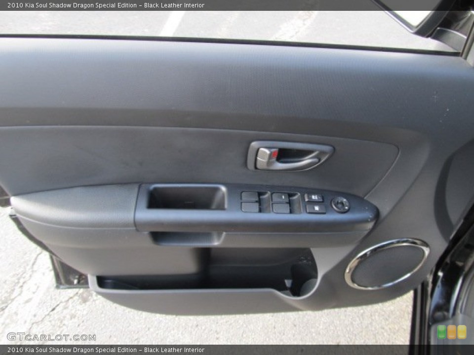 Black Leather Interior Door Panel for the 2010 Kia Soul Shadow Dragon Special Edition #55032549