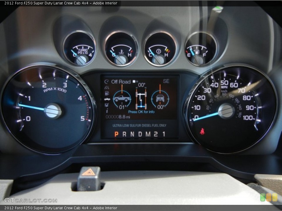 Adobe Interior Gauges for the 2012 Ford F250 Super Duty Lariat Crew Cab 4x4 #55032885