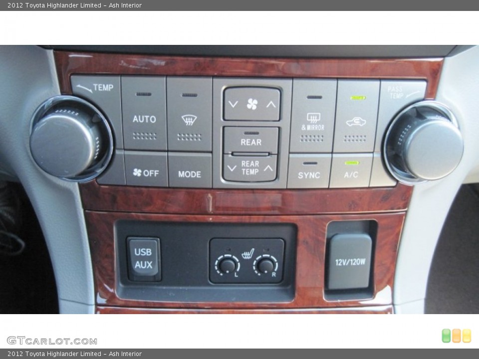 Ash Interior Controls for the 2012 Toyota Highlander Limited #55032933