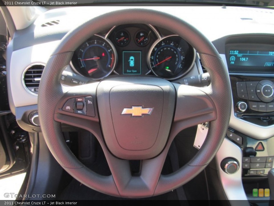 Jet Black Interior Steering Wheel for the 2011 Chevrolet Cruze LT #55036320