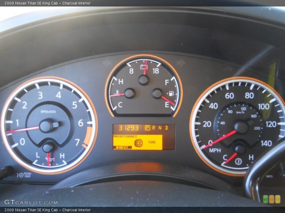Charcoal Interior Gauges for the 2009 Nissan Titan SE King Cab #55039998