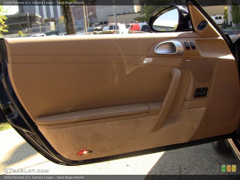 Sand Beige Interior Door Panel for the 2009 Porsche 911 Carrera Coupe #55040895