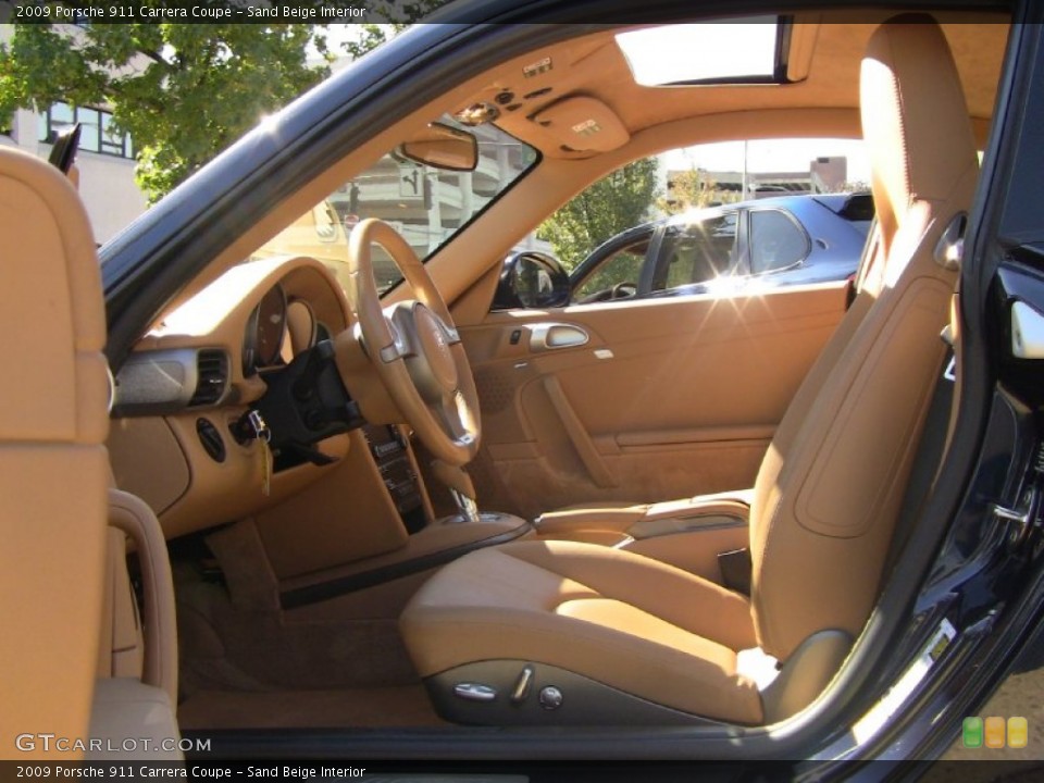 Sand Beige Interior Photo for the 2009 Porsche 911 Carrera Coupe #55040904