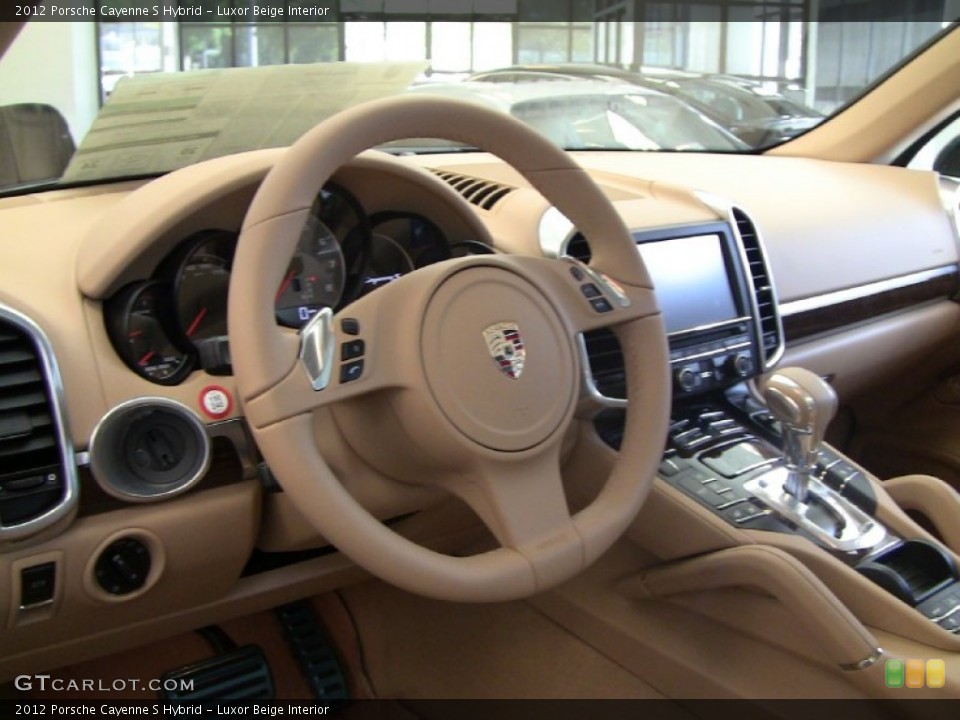 Luxor Beige Interior Steering Wheel for the 2012 Porsche Cayenne S Hybrid #55041205