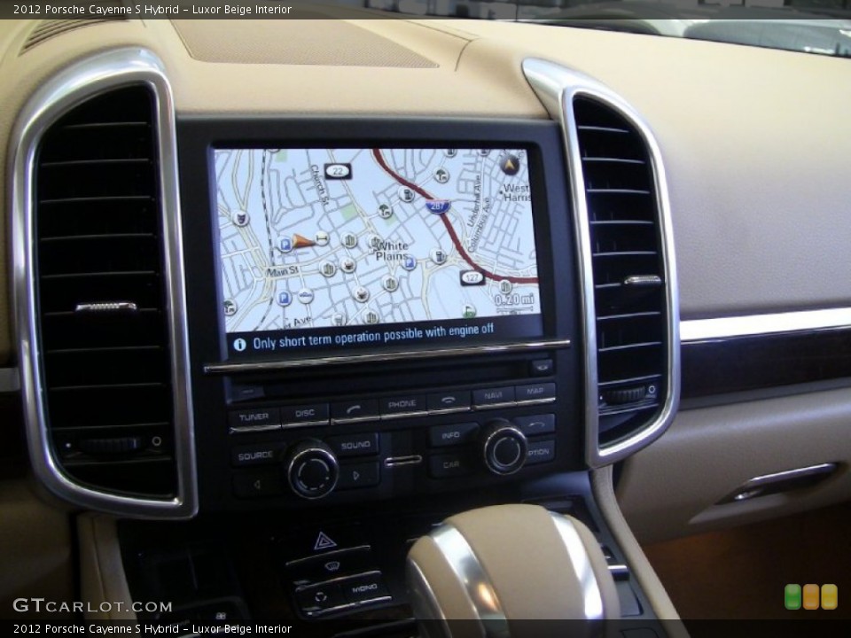 Luxor Beige Interior Navigation for the 2012 Porsche Cayenne S Hybrid #55041219