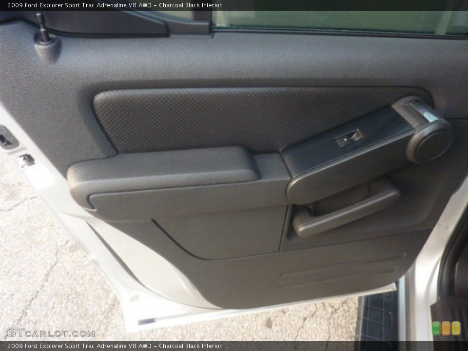 Charcoal Black Interior Door Panel for the 2009 Ford Explorer Sport Trac Adrenaline V8 AWD #55041891
