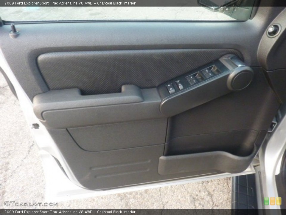 Charcoal Black Interior Door Panel for the 2009 Ford Explorer Sport Trac Adrenaline V8 AWD #55041897