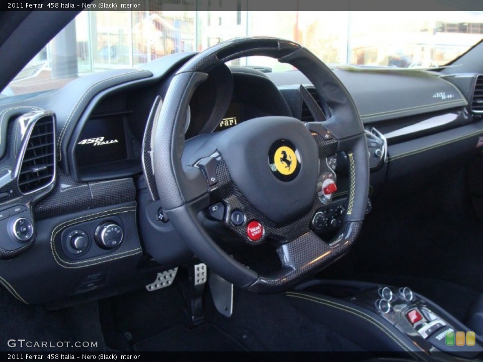 Nero (Black) Interior Steering Wheel for the 2011 Ferrari 458 Italia #55044195