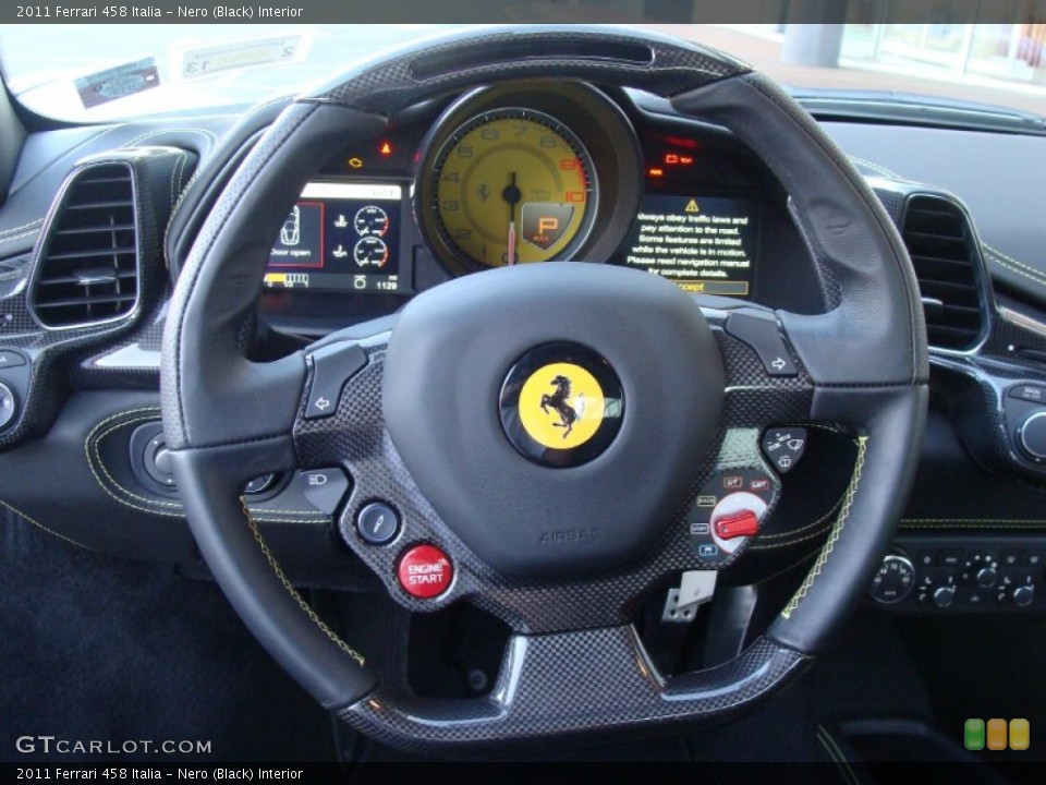 Nero (Black) Interior Steering Wheel for the 2011 Ferrari 458 Italia #55044210