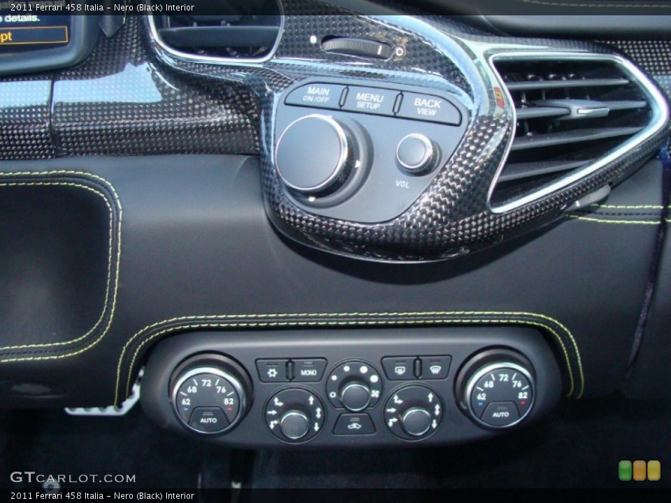 Nero (Black) Interior Controls for the 2011 Ferrari 458 Italia #55044219