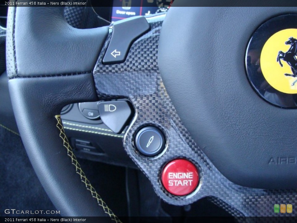 Nero (Black) Interior Controls for the 2011 Ferrari 458 Italia #55044237